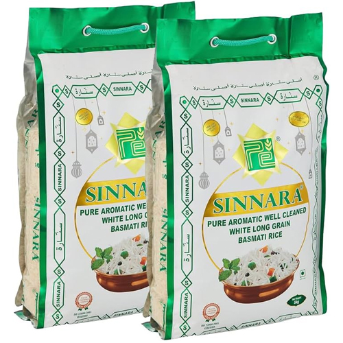 RICE BASMATI LONG GRAIN WHITE SINNARA ( 2 X 5 KG)