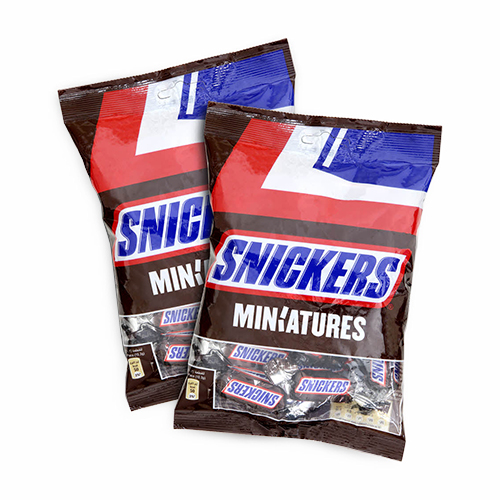  Snickers Mini Bars Pouch Miniatures Chocolate 2x150 g