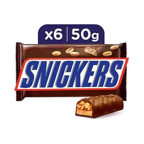 CHOCOLATE SNICKERS ( 6 X 50 gm )