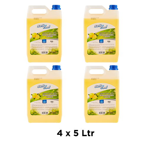 DISHWASHING LIQUID SOFT N COOL  ( 4 X 5 LTR )