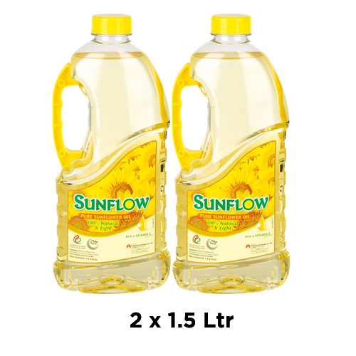 OIL SUNFLOWER SUNFLOW ( 2 X 1.5 LTR )