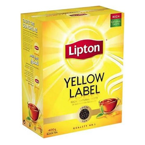 TEA POWDER YELLOW LABEL LIPTON ( 400 GM )
