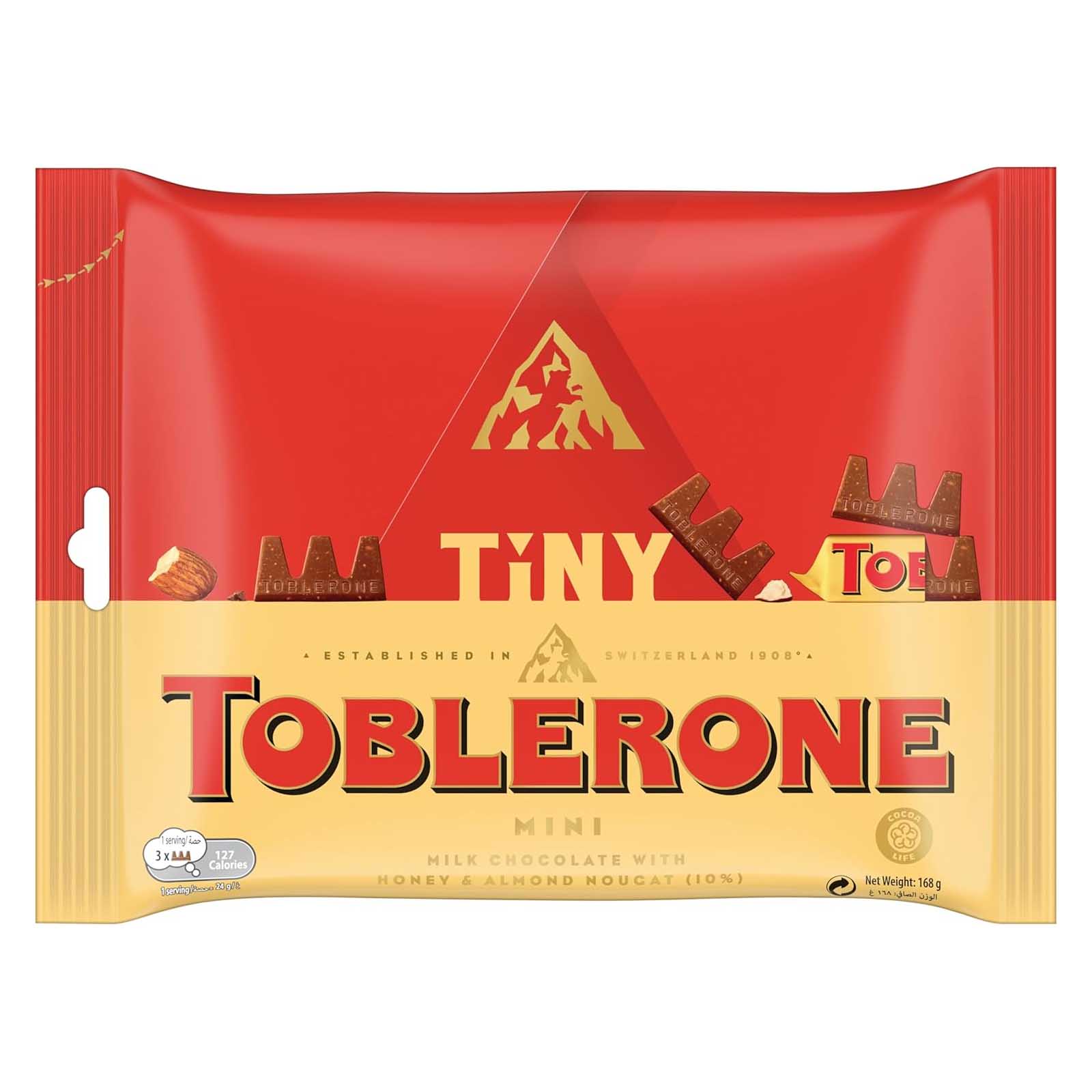 CHOCOLATE SWISS MILK MINI TINY TOBLERONE ( 168 gm )