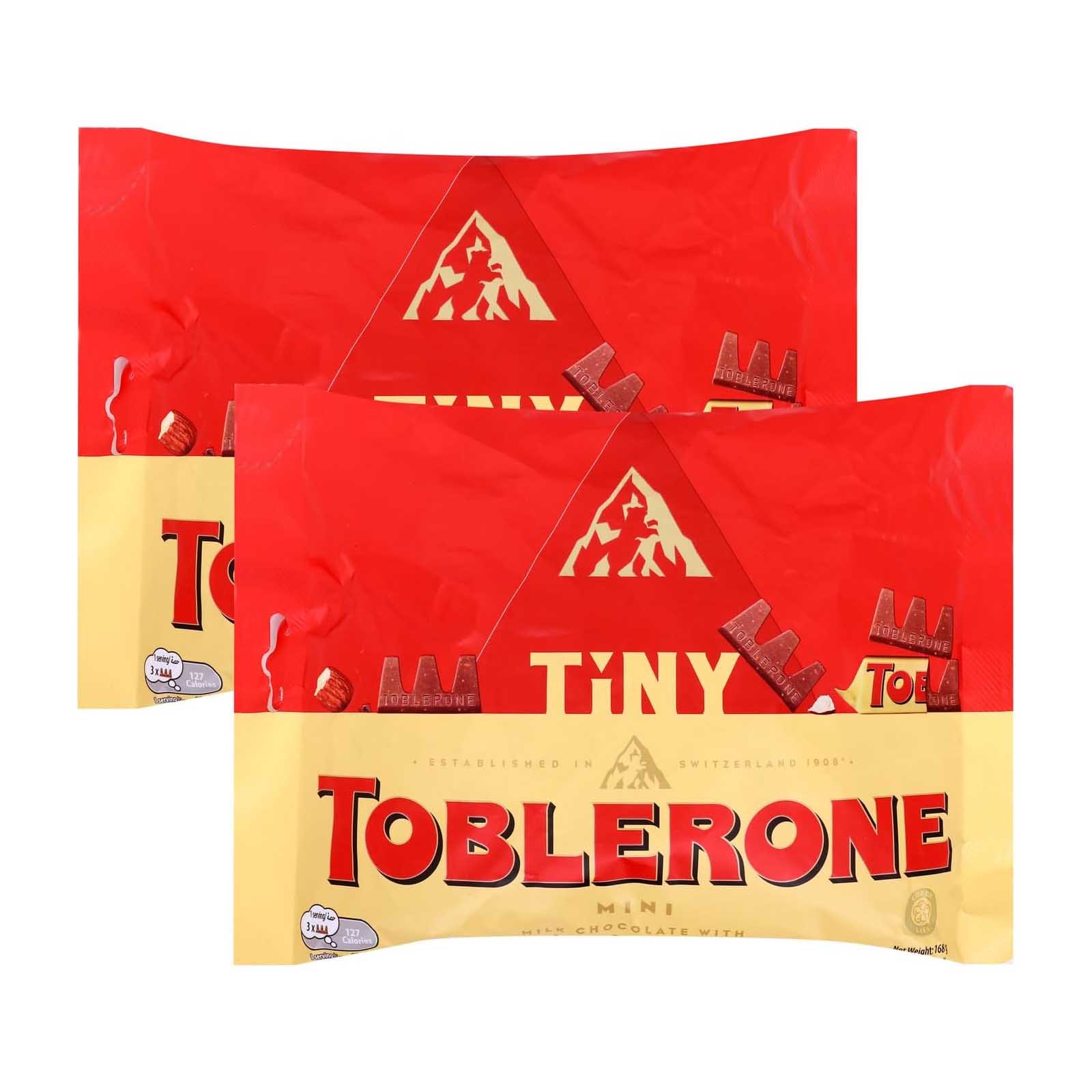 CHOCOLATE SWISS MILK MINI TINY TOBLERONE ( 2 X 168 gm )