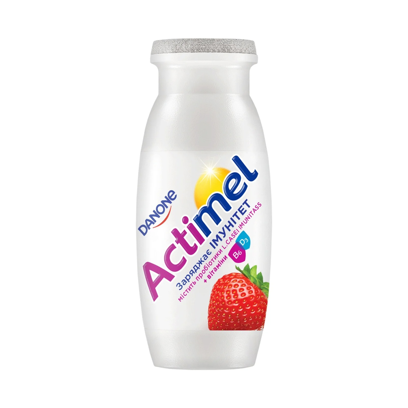  Danone Yoghurt Drink Strawberry Actimel 8 x 93 ml 