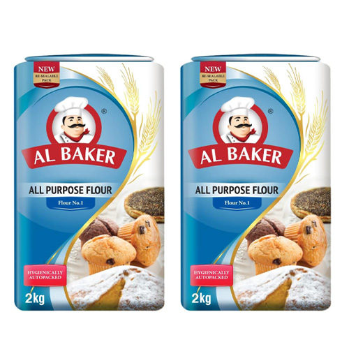 FLOUR ALL PIURPOSE AL BAKER ( 2 X 2 KG )