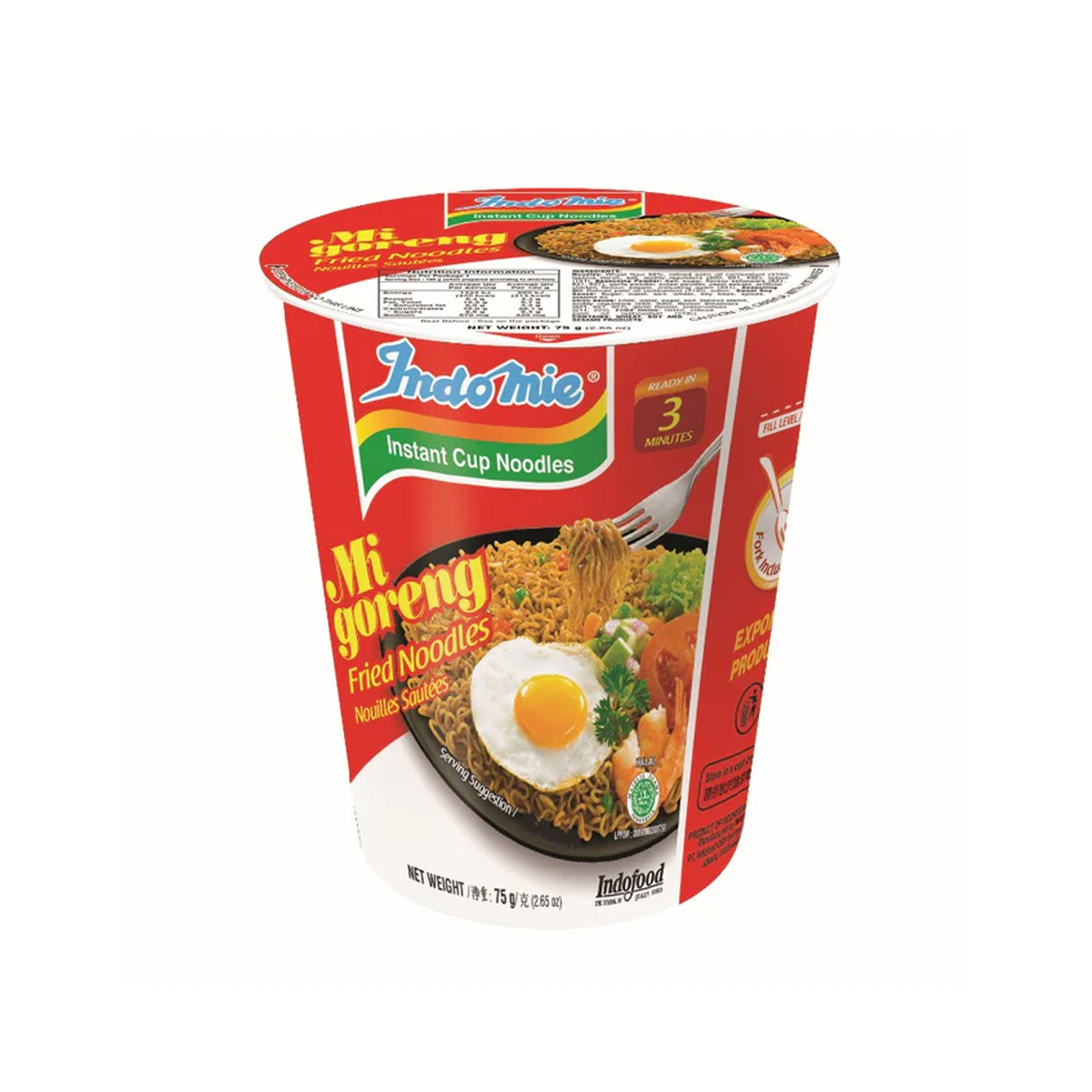 NOODLES INSTANT CUP FRIED MIGORENG INDOMIE ( 75 GM ) 