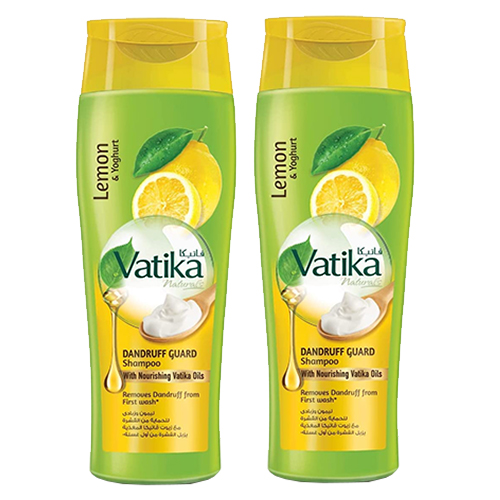  Vatika Naturals Dandruff Guard Shampoo Lemon And Yoghurt - 2 x 400 ml