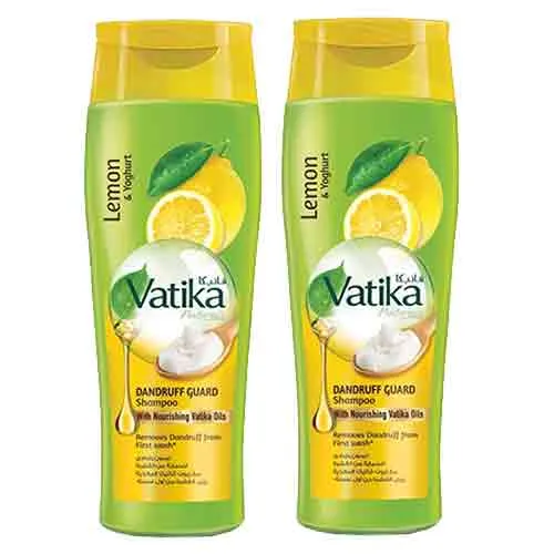 SHAMPOO DANDRUFF GUARD LEMON & YOGHURT VATIKA (2 X 400 ML)