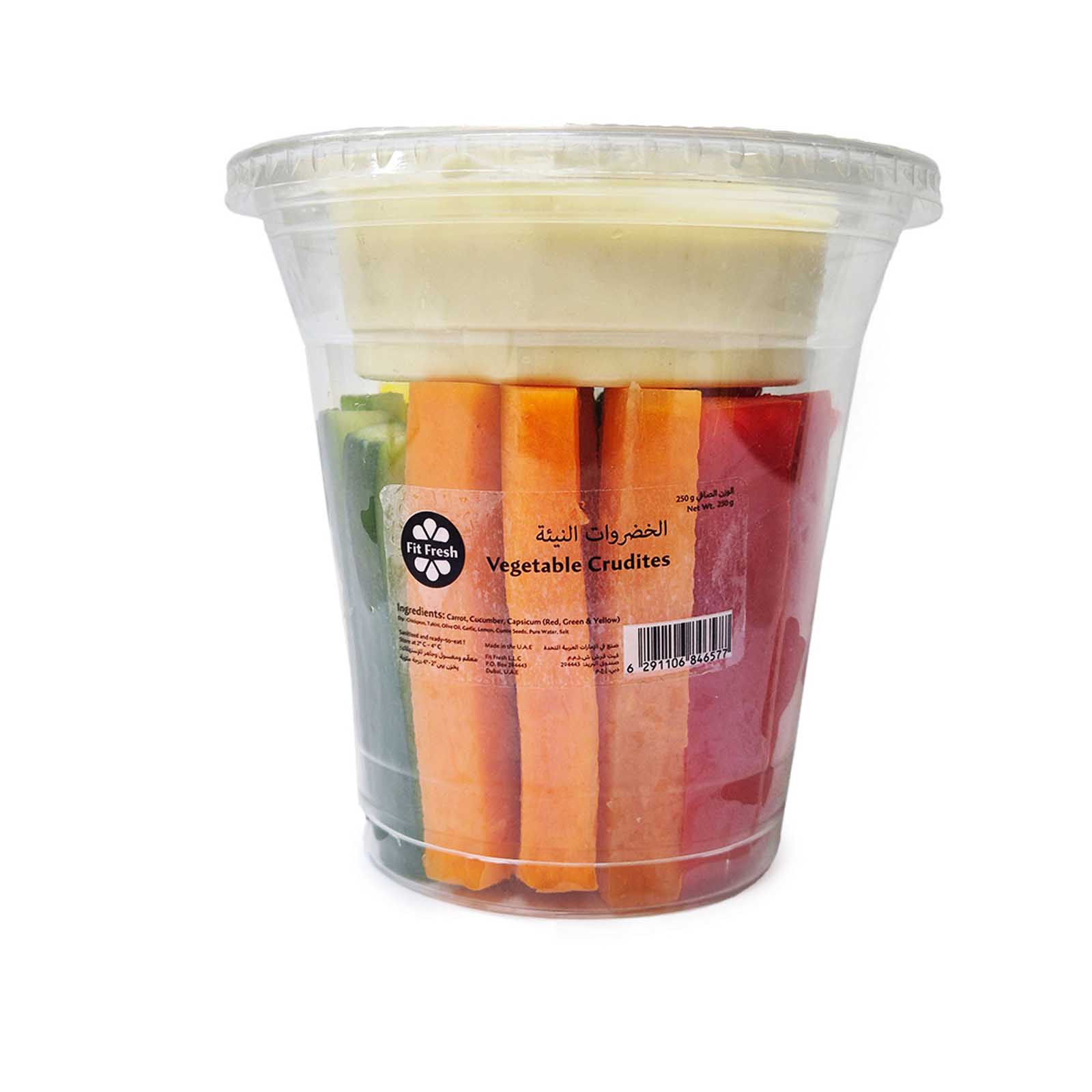 VEGETABLE CRUDITES WITH HUMMOUS DIP ( 250 GM )