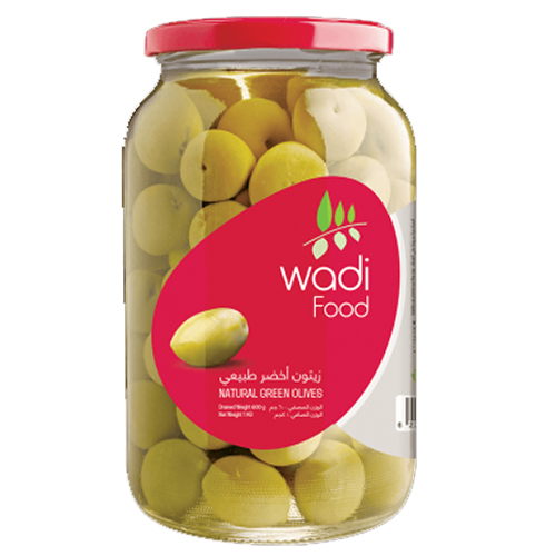  Wadi Food Green Olives Whole 360 g