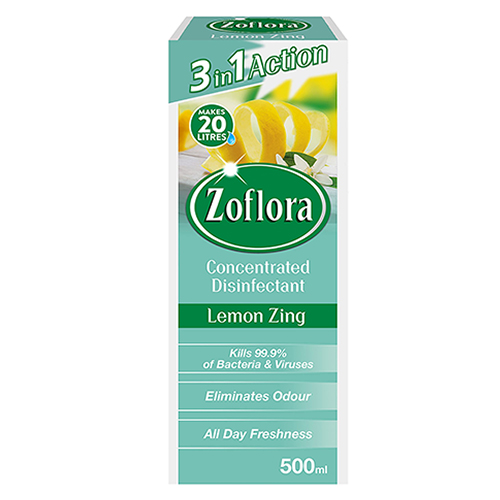 DISINFECTANT CONCENTRATED LEMON ZING ZOFLORA (500 ML)