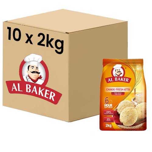 FLOUR CHAKKI ATTA AL BAKER ( 10 X 2 kg )