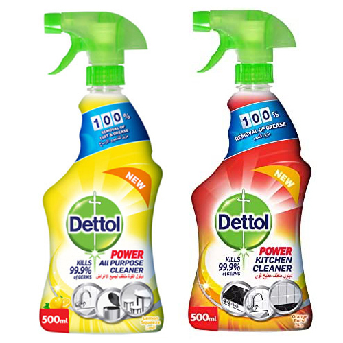 ALL PURPOSE  CLEANER + KITCHEN CLEANER DETTOL ( 2 X 500 ML )
