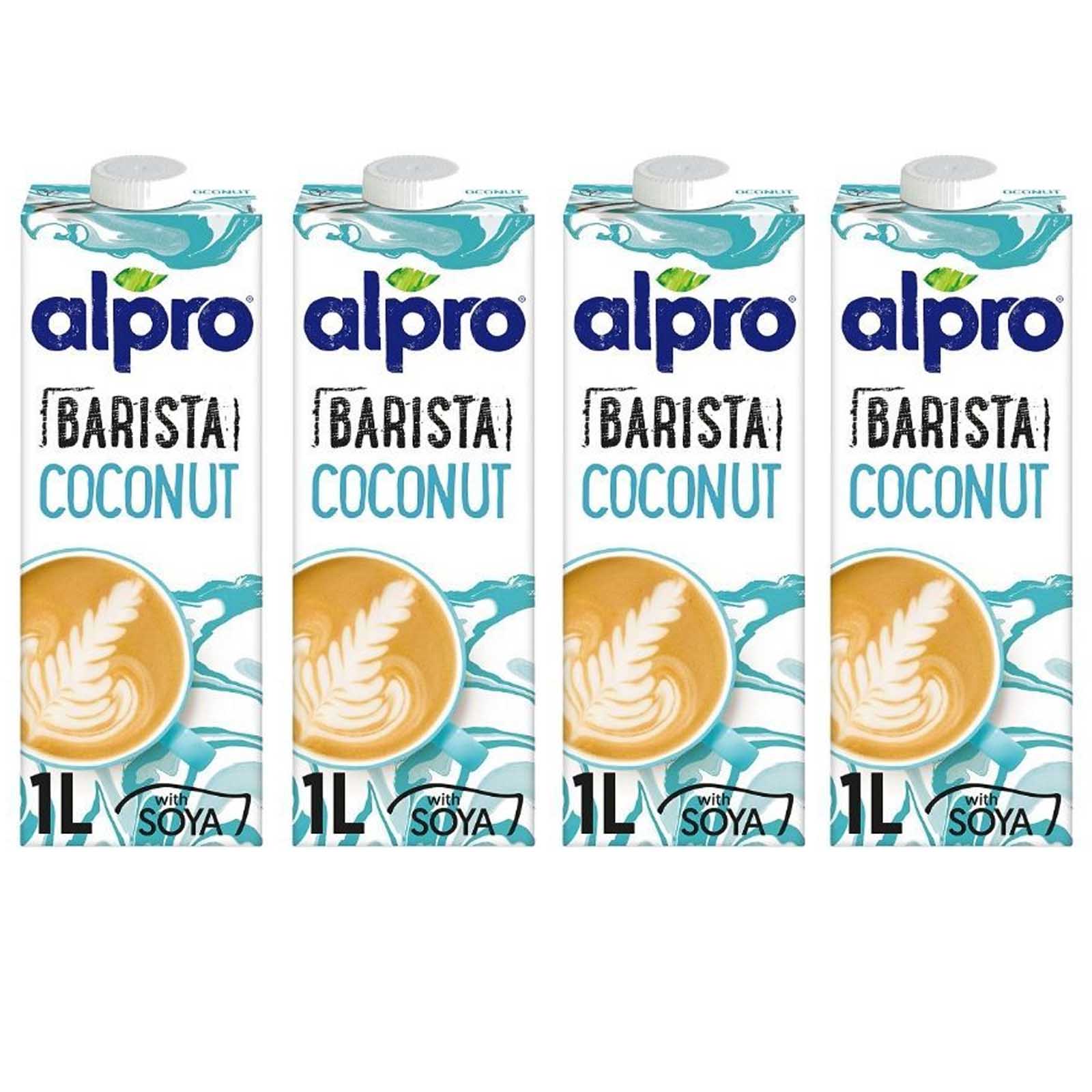 COCONUT BARISTA WITH SOYA DRINK ALPRO ( 4 X 1 LTR )