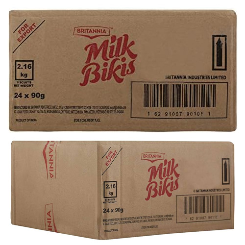  Britannia Milk Bikis Biscuits 6 X 8 X 90 g