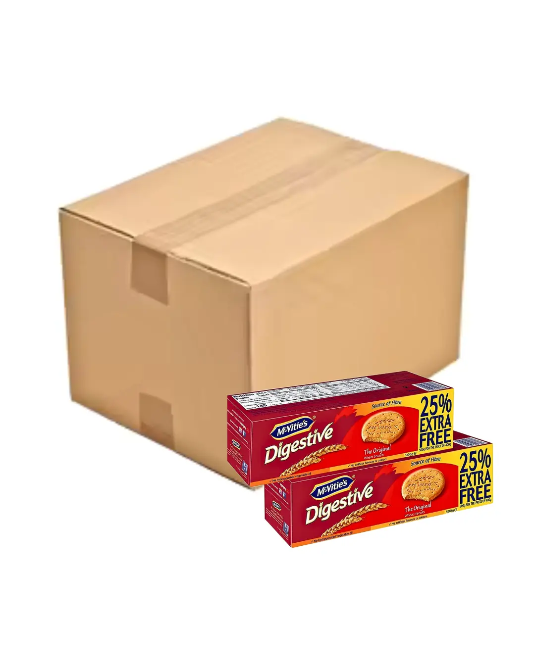 BISCUIT WHEAT DIGESTIVE ORIGINAL MCVITIES ( 16 x 500 GM )