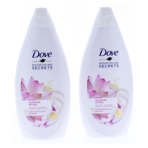 BODY WASH GLOWING RITUALS WITH LOTUS FLOWER EXTRACT & RICE MILK DOVE (2 X 500 ML)