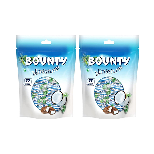  Bounty Miniatures Milk Chocolate Pouch 2 x 150 g