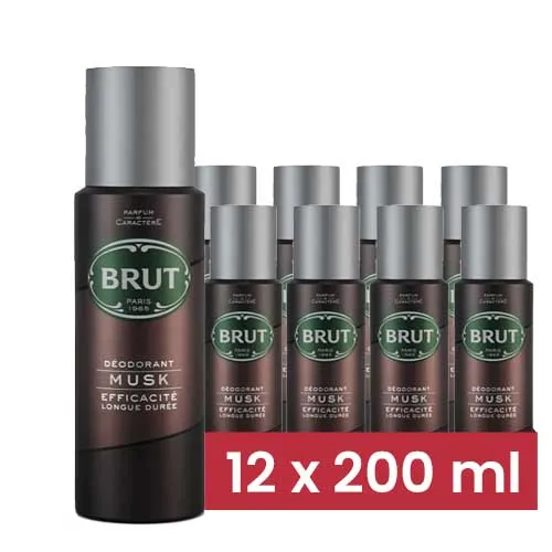 DEODORANT SPRAY MUSK BRUT ( 6 X 2 X 200 ML )