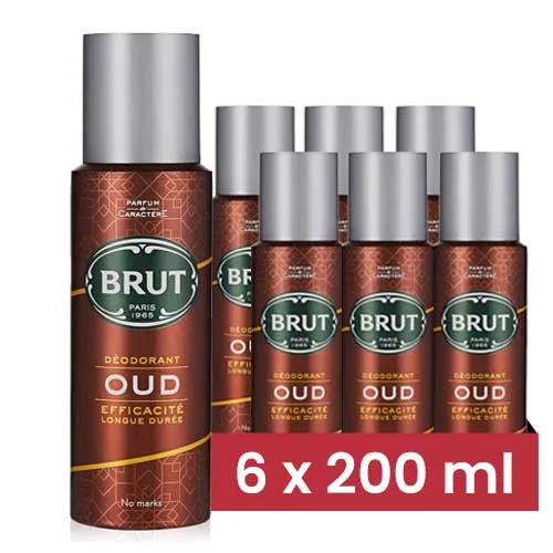 DEODORANT SPRAY OUD BRUT ( 6 X 200 ML )