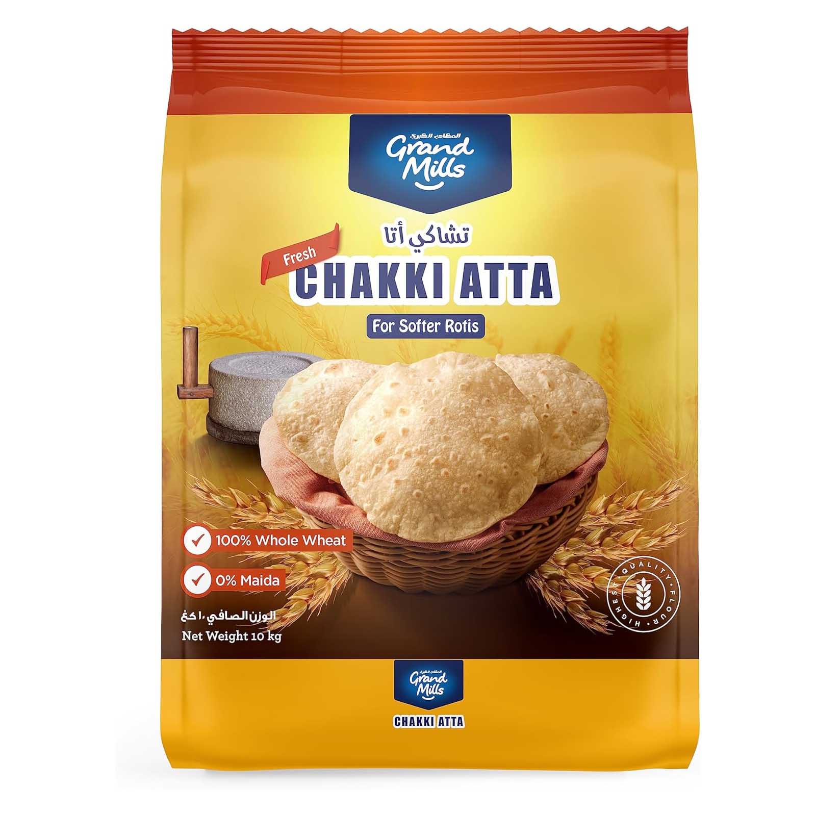 FLOUR CHAKKI ATTA GRAND MILLS ( 10 kg )