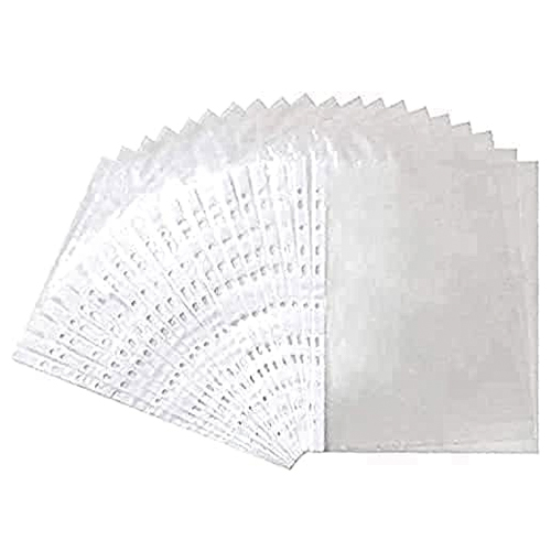 FOLDER CLEAR TRANSPARENT A4 WITH PUNCHED POCKETS MAXI ( 100 PCS )