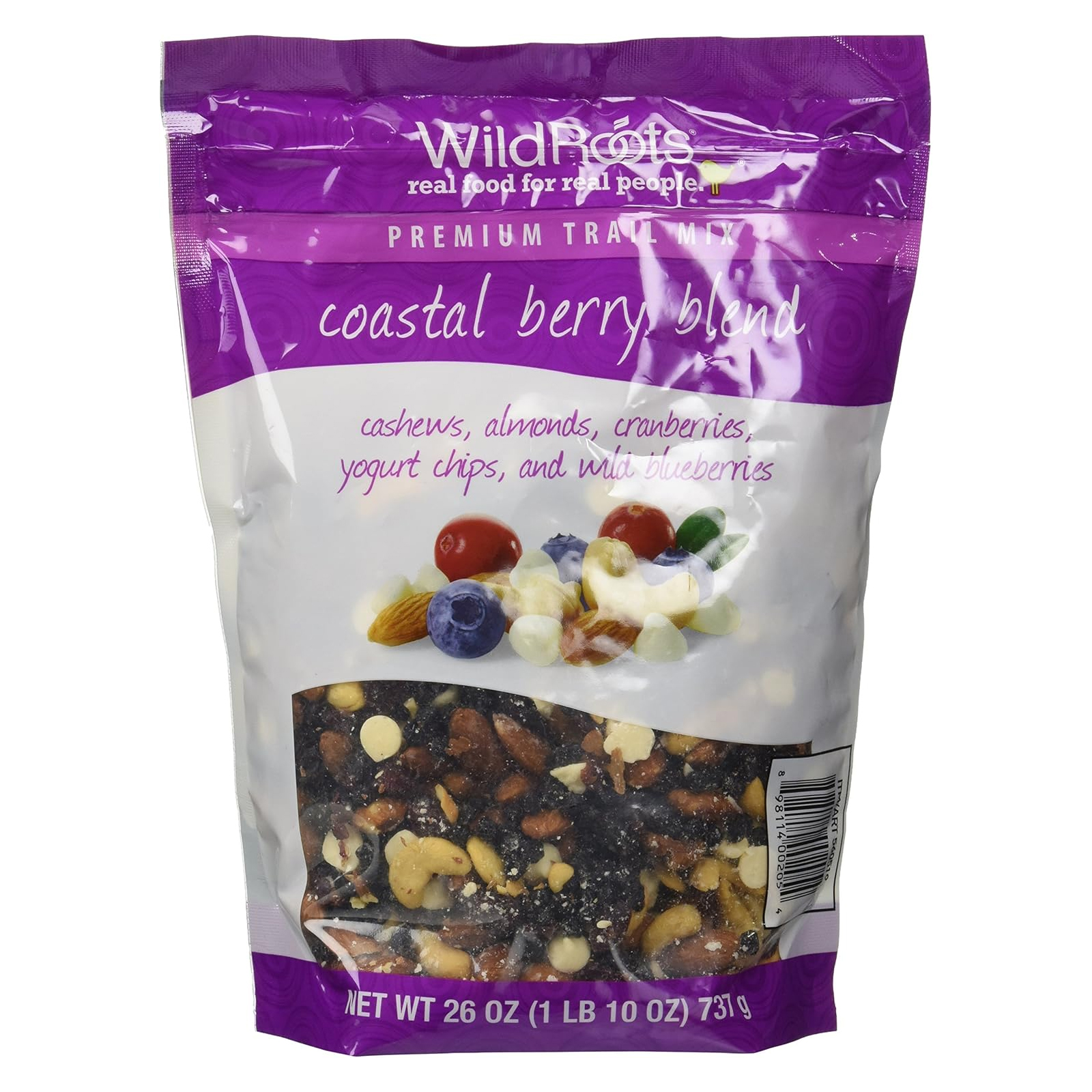 SNACK TRAIL MIX COASTAL BERRY WILDROOTS ( 737 GM )