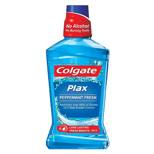  Colgate Mouthwash Peppermint Blue Plax 250 ml