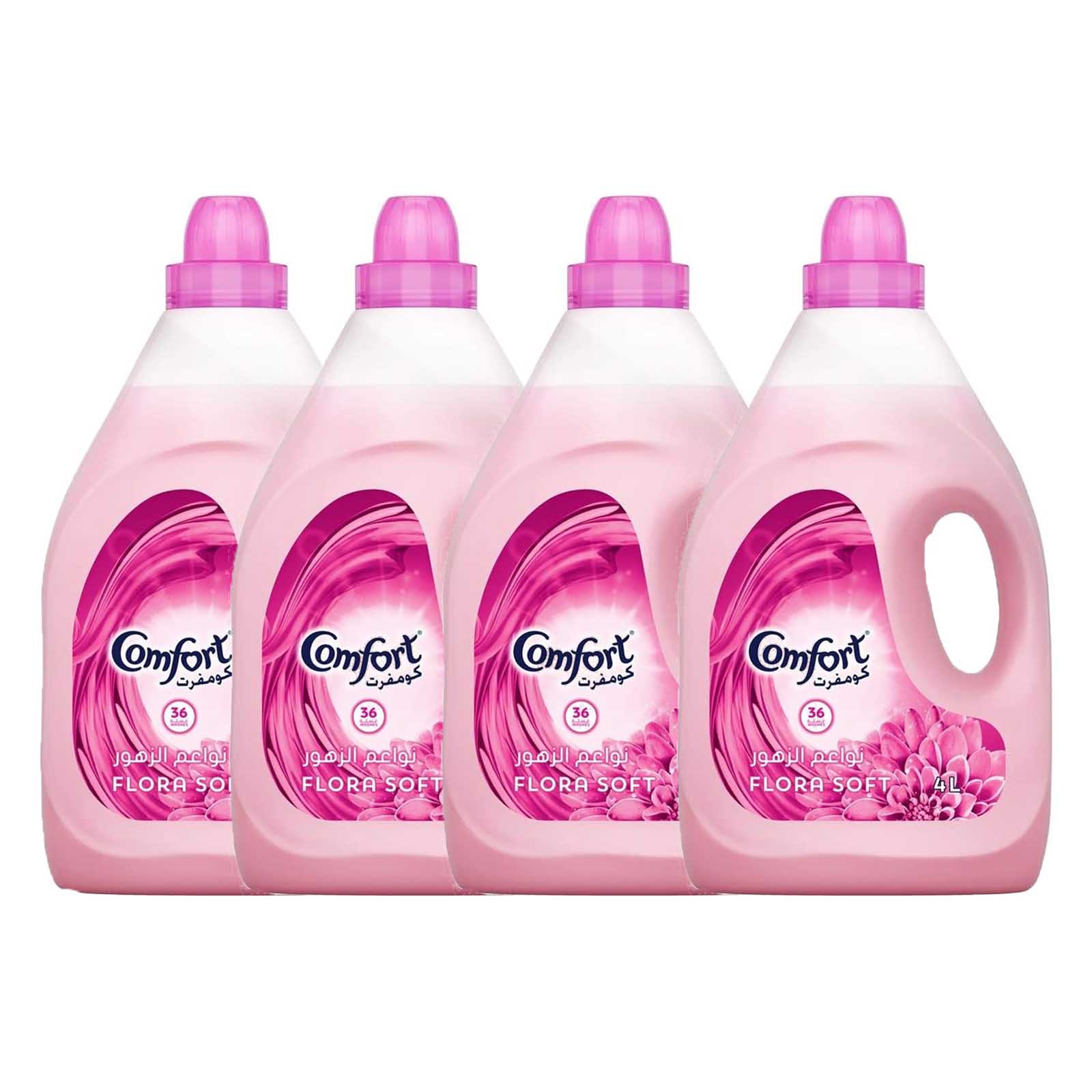 FABRIC SOFTENER FLORA SOFT COMFORT ( 4 X 4 LTR )