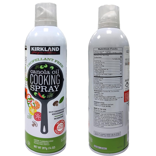 COOKING SPRAY CANOLA OIL KIRKLAND ( 14 OZ / 397 GM )