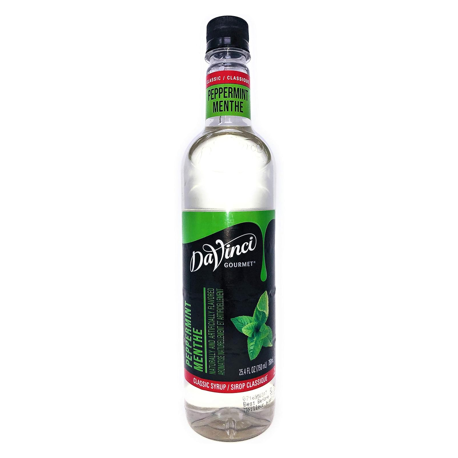 SYRUP CLASSIC PEPPERMINT MENTHE DAVINCI GOURMET ( 750 ML )