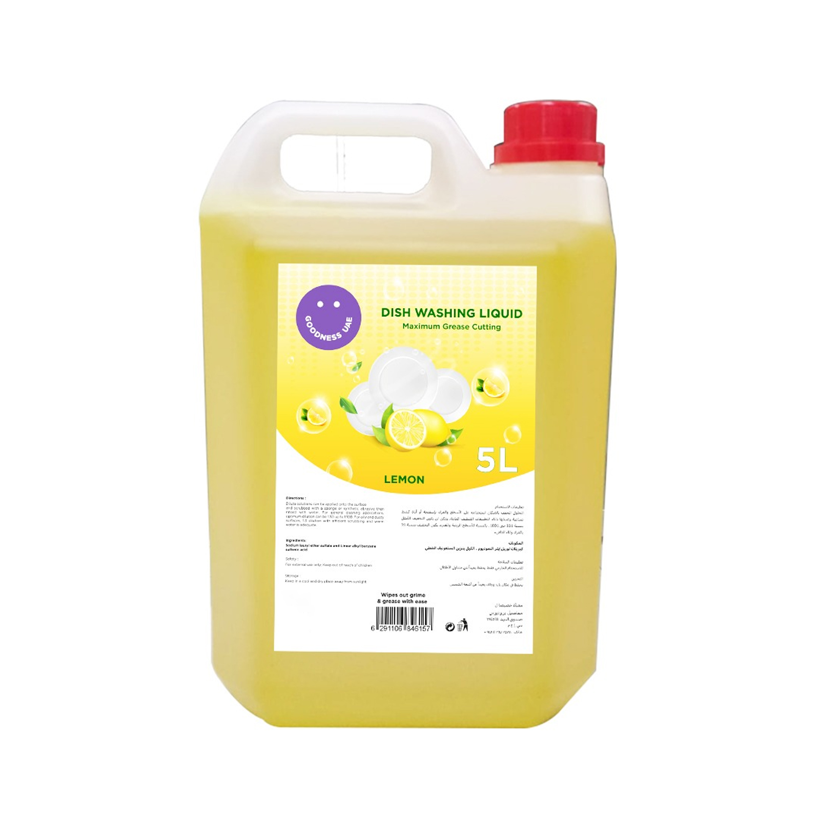 DISH WASHING LIQUID LEMON GOODNESS ( 5 LTR )