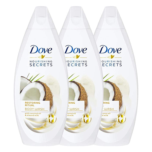  Dove Restoring Ritual with Coconut Oil & Almond Milk Body Wash 3 x 500 ml