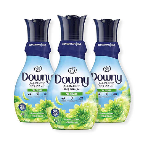 FABRIC SOFTNER CONCENTRATE DREAM GARDEN DOWNY ( 3 x 1 LTR )