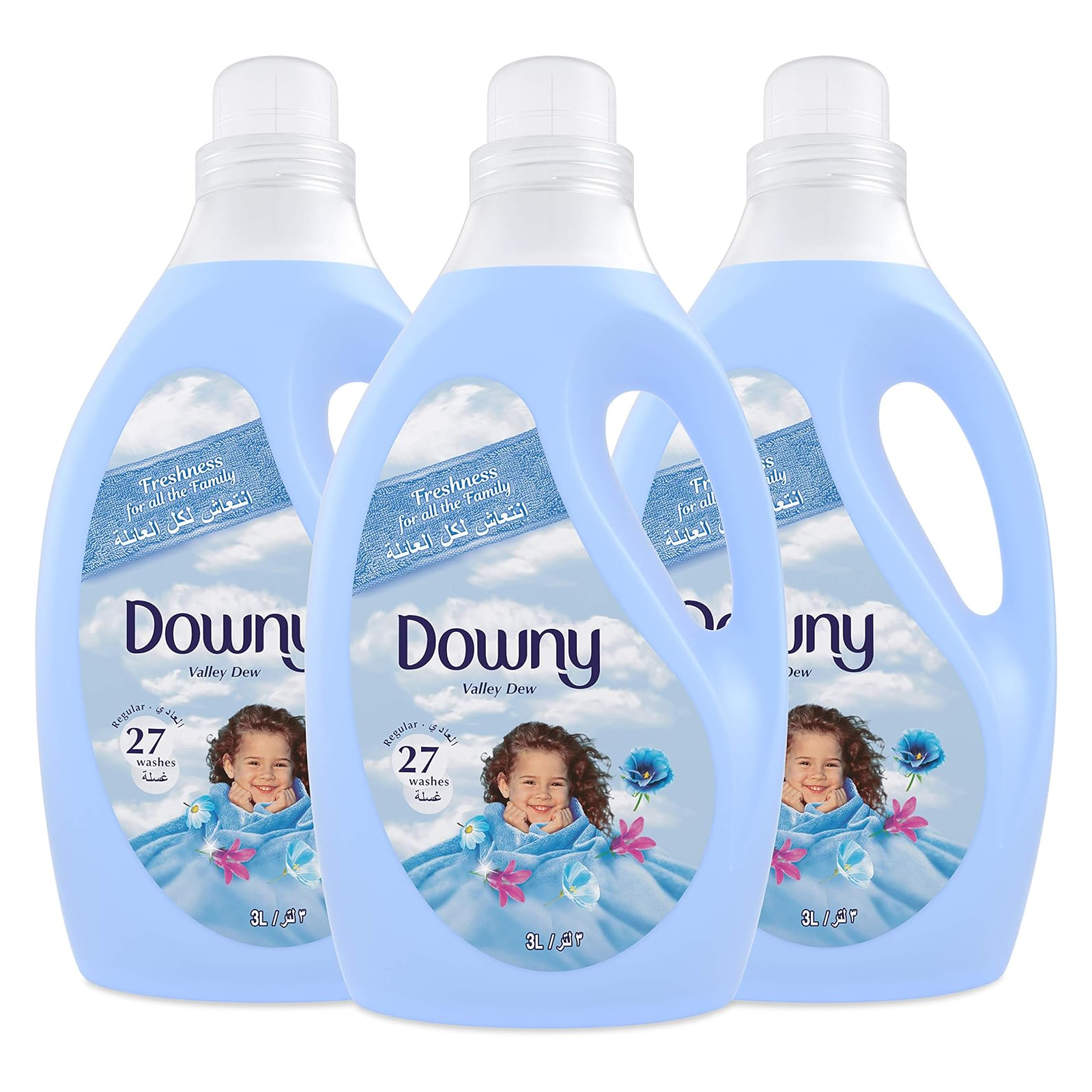  Downy Regular Valley Dew Fabric Softner 3 x 3 L