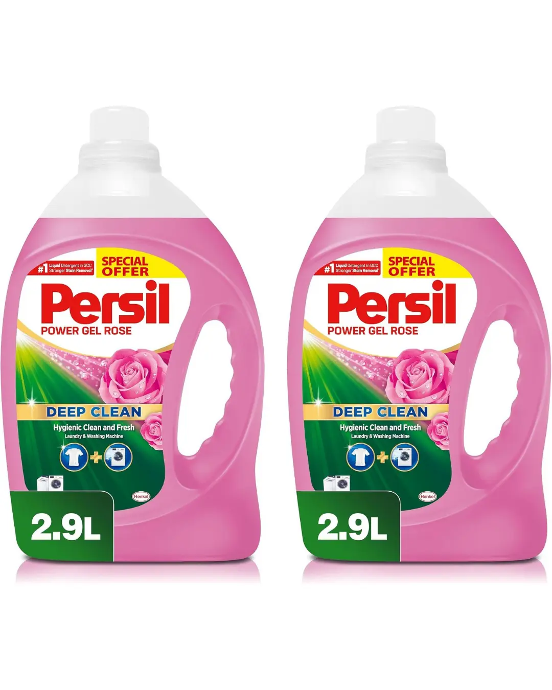 LAUNDRY LIQUID POWER GEL ROSE PERSIL ( 2 X 2.9 LTR )