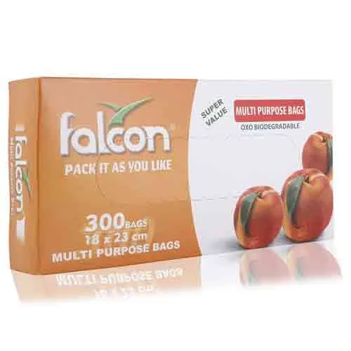 FREEZER BAG PULL CUT BIO DEGRADABLE 18 X 23 CM FALCON (24 X 300 PC)