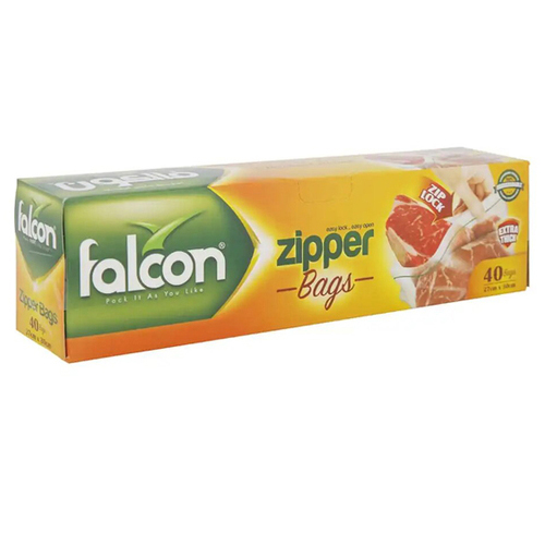  Falcon Zipper Or Freezer Bag 30 x 27 Cm  40 Pcs
