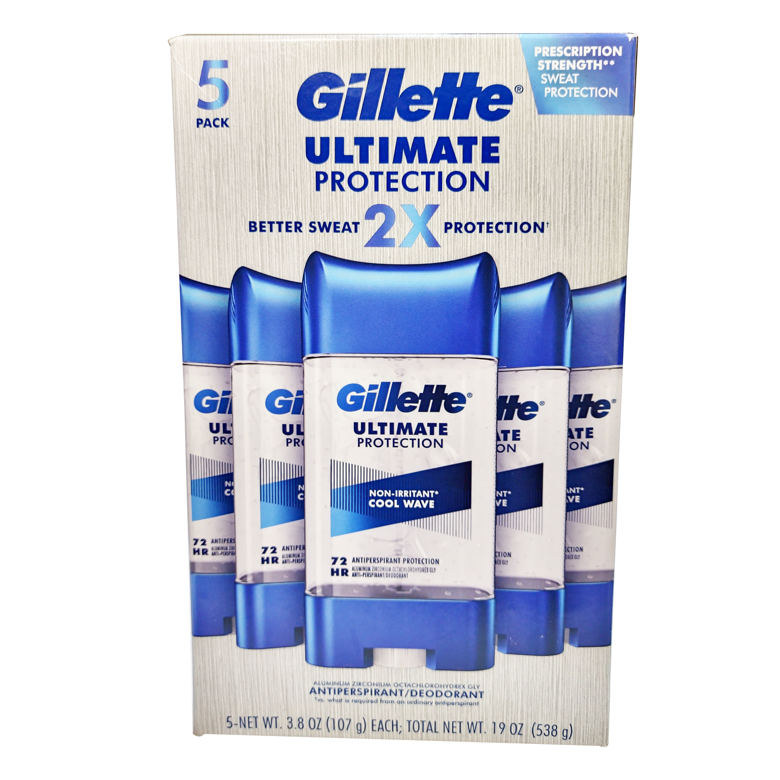  Gillette Ultimate Protection Deodorant & Antiperspirant 6-in-1 (538 gm)