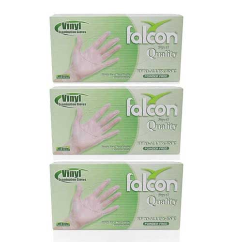 VINYL GLOVES PALM WHITE S-M-L ( 10 X 100 PCS )