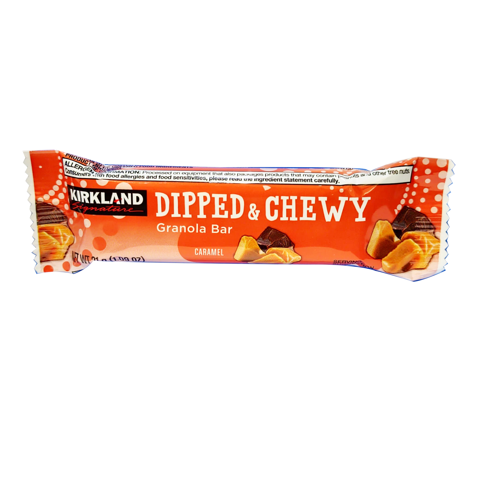  Kirkland Signature Dipped & Chewy Caramel Granola Bars 48 x 31 g