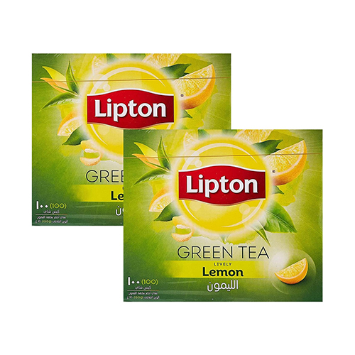 TEA BAG LEMON GREEN TEA LIPTON ( 2 X 100 BAG )