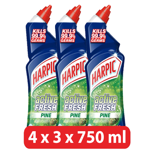 HARPIC ACTIVE FRESH PINE ( 4 X 3 X 750 ML )