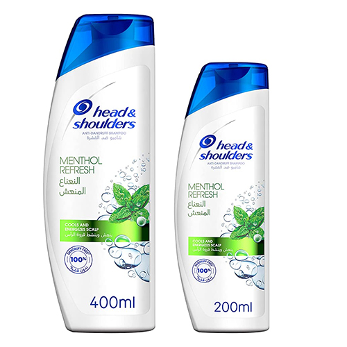  Head & Shoulder Menthol Shampoo 400 ml + 200 ml