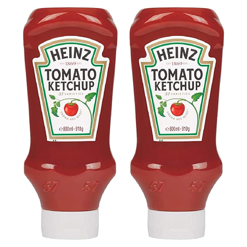  Heinz Tomato Ketchup Top Down Squeezy 2 x 910 g