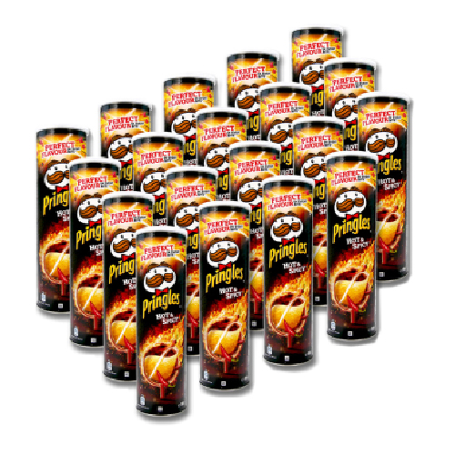 CHIPS HOT & SPICY PRINGLES (19 X 165 gm)