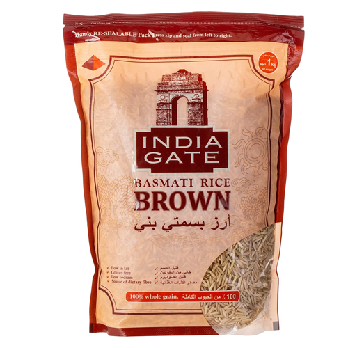 RICE BASMATI BROWN INDIA GATE ( 1 KG )