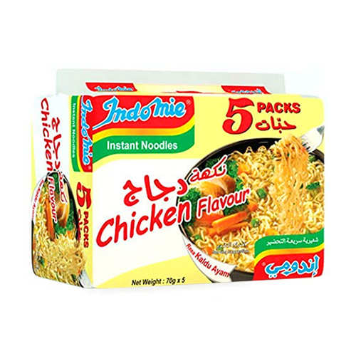 NOODLES INSTANT CHICKEN FLAVOUR INDOMIE ( 5 X 70 GM )