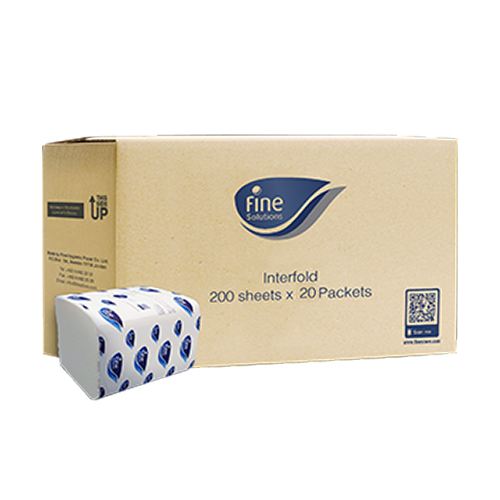 TISSUE INTERFOLD 2 PLY FINE ( 20 X 200 SHEETS )